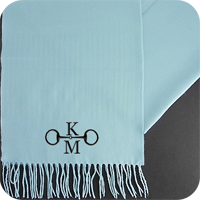Cashmere Scarf - Sky Blue Solid