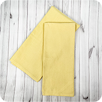 Solid Flat Weave Kitchen Towel - Butter Yellow