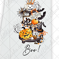 Boo Halloween Tiered Tray DTF Transfer