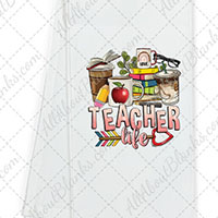 Teacher Life DTF Transfer (TOWEL SIZE)