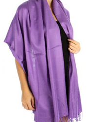 Pashmina Style Wrap - Purple