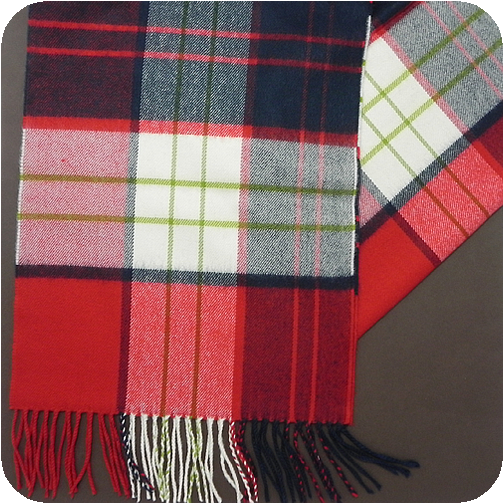 Cashmere Scarf - Tommy Plaid