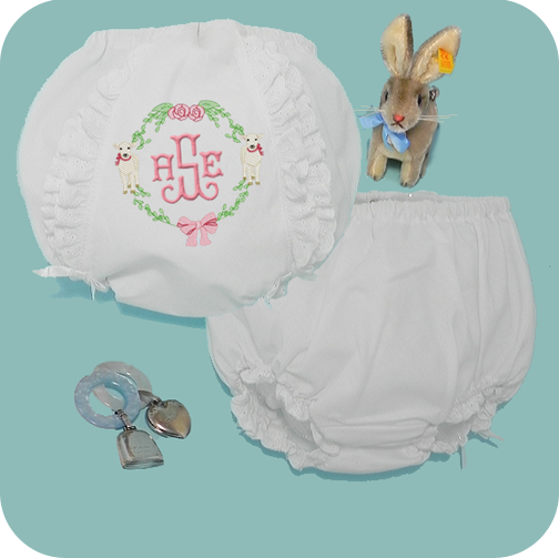 Double Ruffle Bottom Diaper Cover Panty