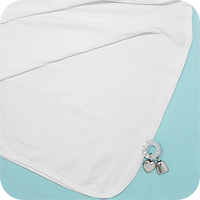 White Knit Baby Blanket