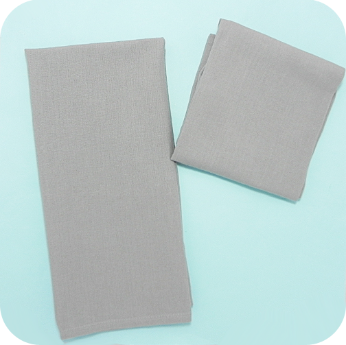 Solid Flat Weave Kitchen Towel - Grey