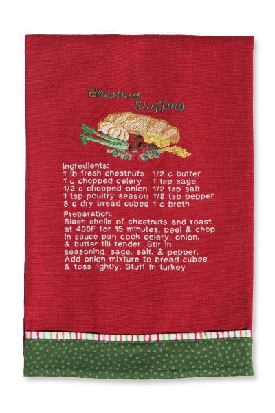 Holiday Recipe Machine Embroidery Design Collection