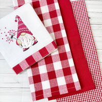 Valentines Red Kitchen Towel Collection