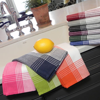 McLeod White Background Flat Weave Kitchen Towels