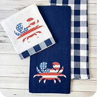Navy Kitchen Towel Collection