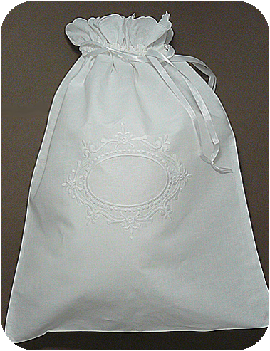 Scroll Crest Lingerie Bag