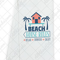 Beach House Rules DTF Transfer
