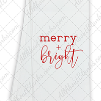 Merry + Bright DTF Transfer