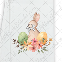 Easter Bunny Floral Spray DTF Transfer